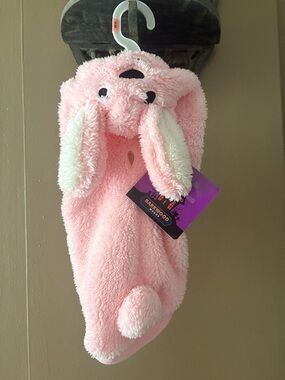 Plush Pink Bunny Pet Hoodie